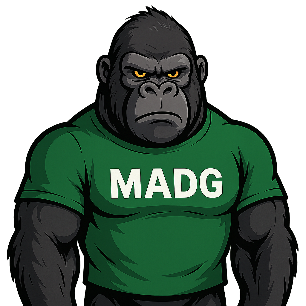 Mad Gorilla Coin Cryptocurrency for meme, community, defi and Utilities 