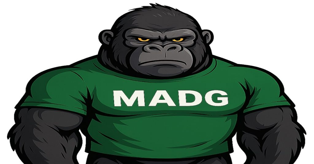 Mad Gorilla Coin Image for MADG Crypto Staking page