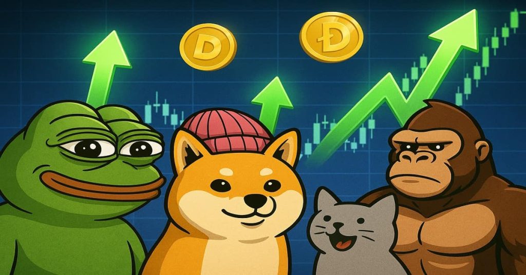 Image of meme coins for the article Meme coins that will explode