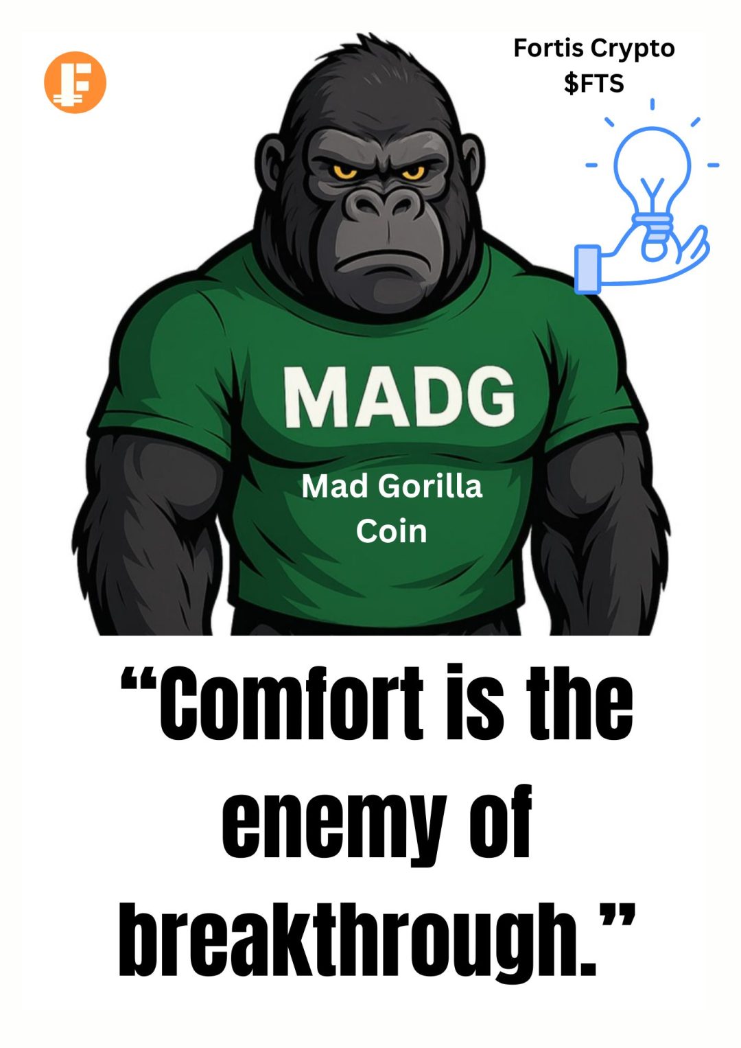 “Comfort is the enemy of breakthrough.” “Comfort is the enemy of breakthrough.”