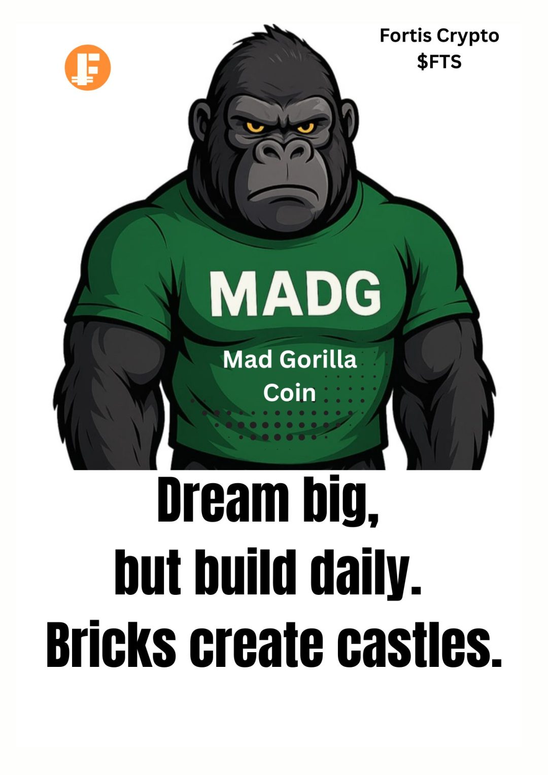 Dream big, but build daily. Bricks create castles. motivational quotes Dream big, but build daily. Bricks create castles.