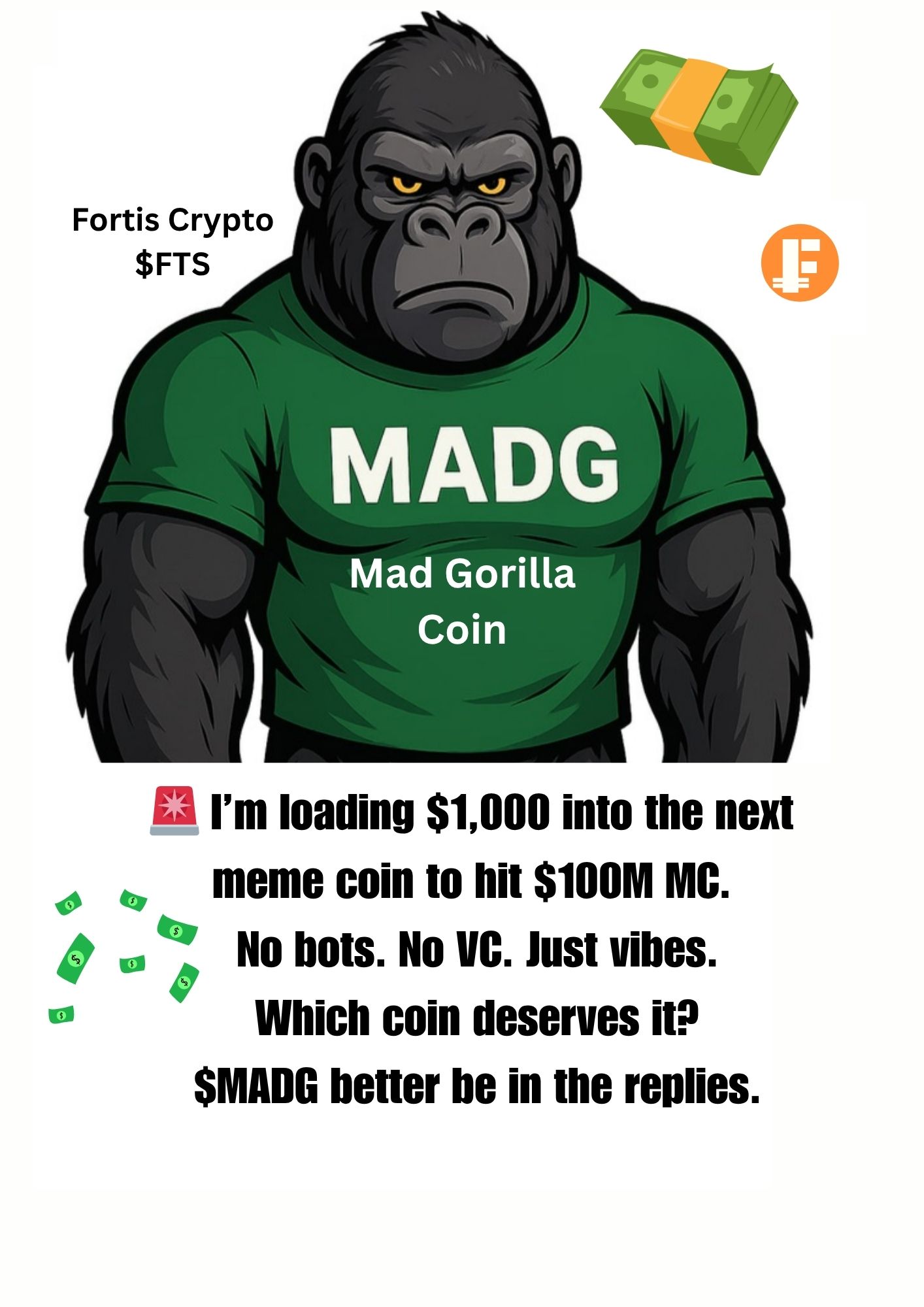I’m loading $1,000 into the next meme coin to hit $100M MC.