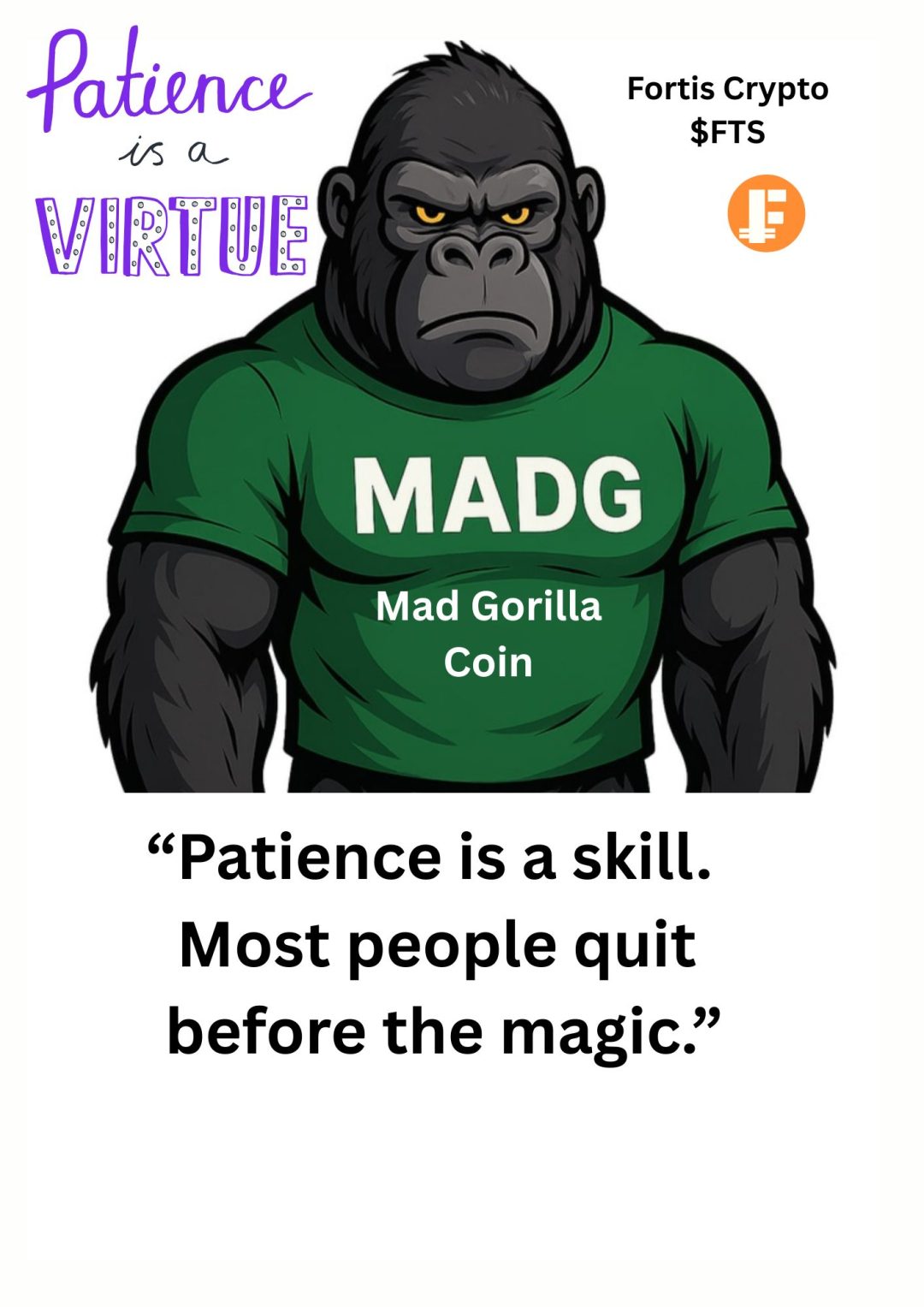 “Patience is a skill. Most people quit before the magic.” “Patience is a skill. Most people quit before the magic.”