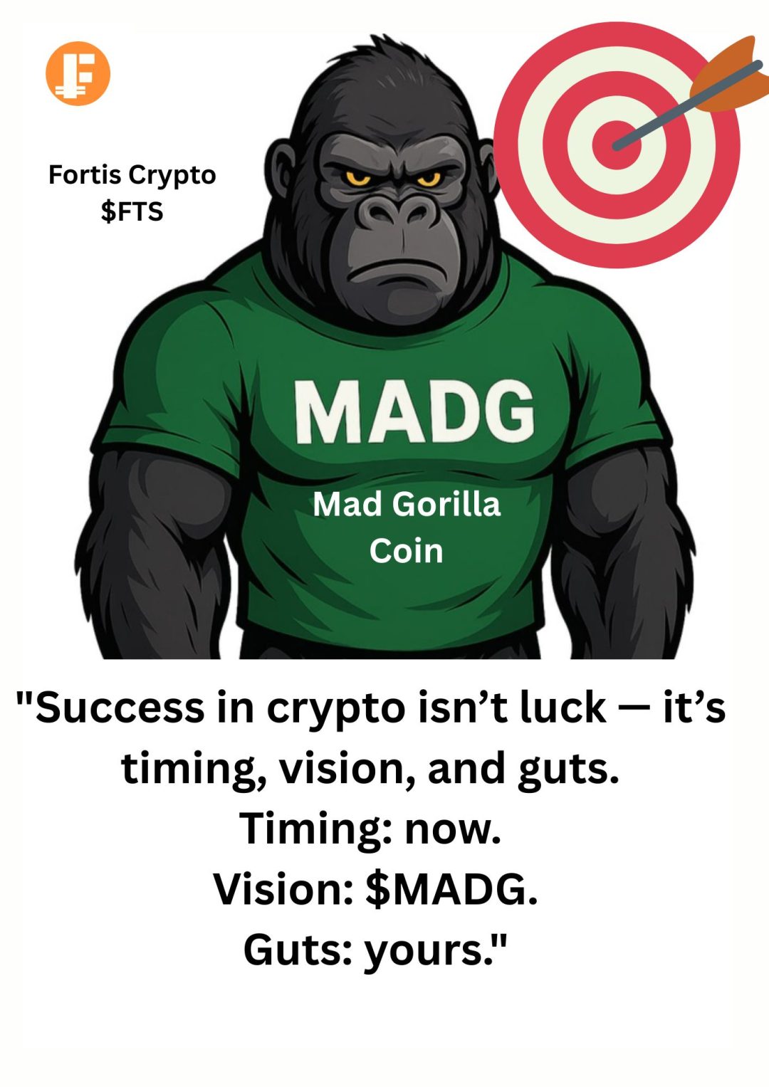 Success in crypto isn’t luck — it’s timing, vision, and guts. Timing now. Vision $MADG. Guts yours. Success in crypto isn’t luck — it’s timing, vision, and guts. Timing now. Vision $MADG. Guts yours.