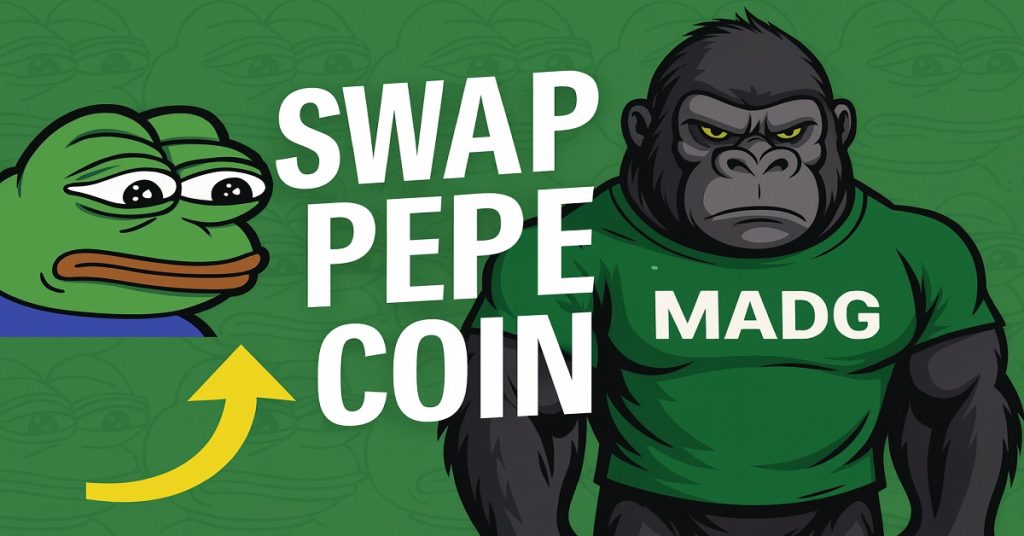 Swap Pepe to MADG 3 Swap Pepe coin to MADG or Other Cryptocurrencies Such as Ethereum ETH