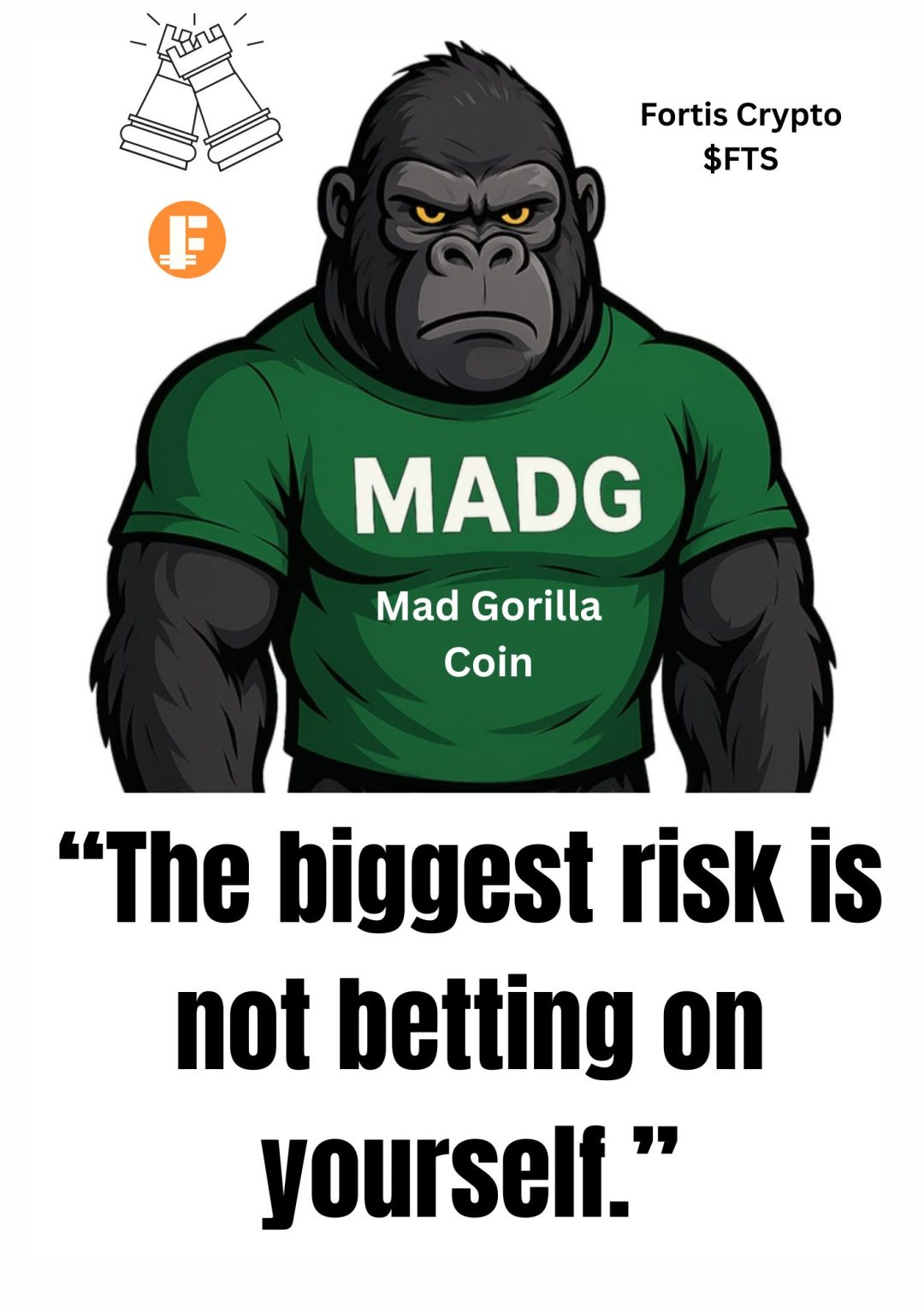 “The biggest risk is not betting on yourself.” “The biggest risk is not betting on yourself.”