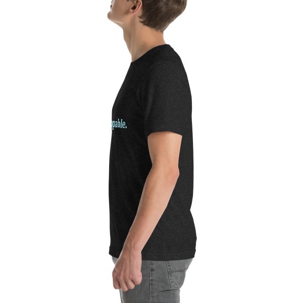 Unstoppable Motivational Quote Text Unisex t-shirt - Image 3