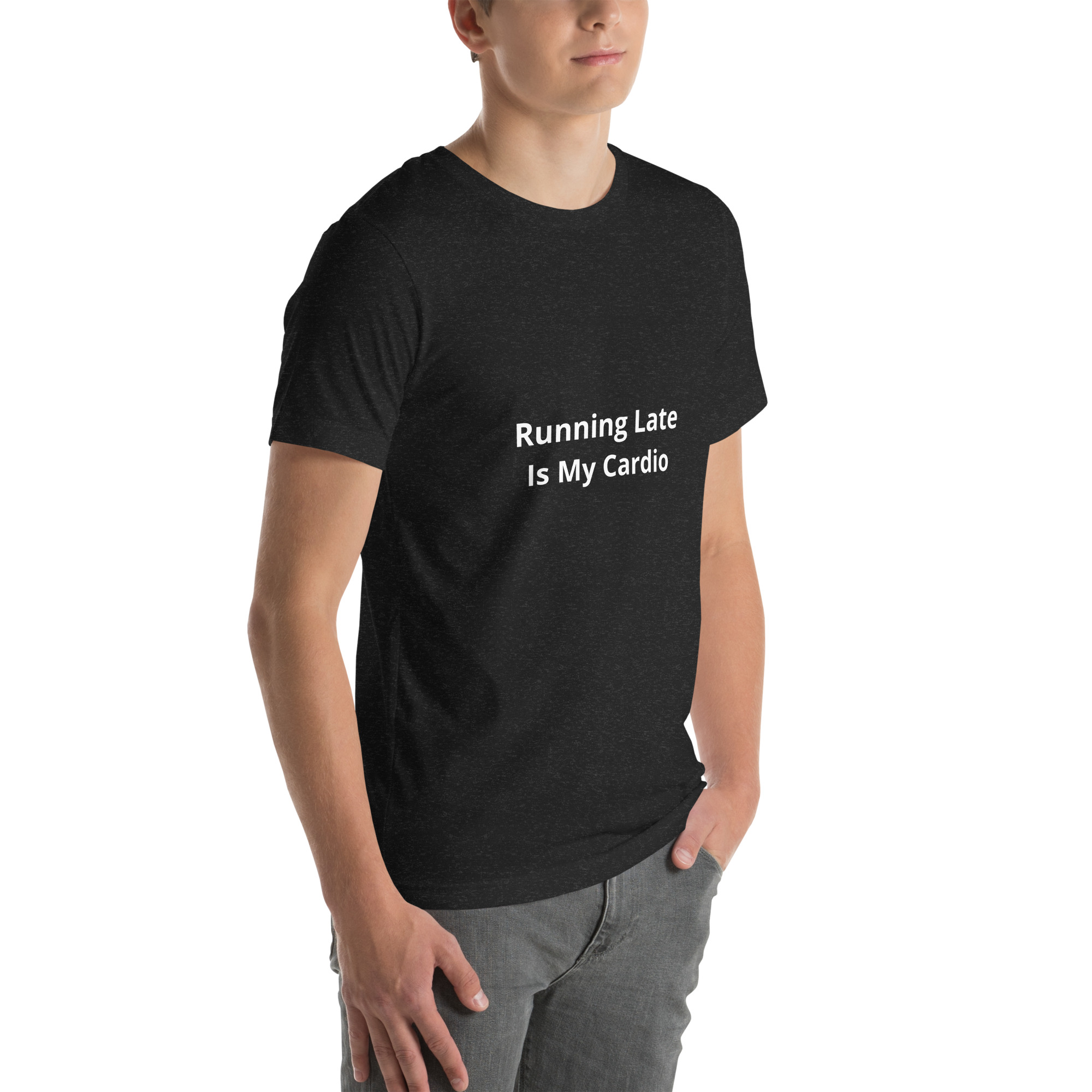 Running Late Black T-Shirt | Unisex Casual 6 Running Late Black T-Shirt | Unisex Casual - Image 6