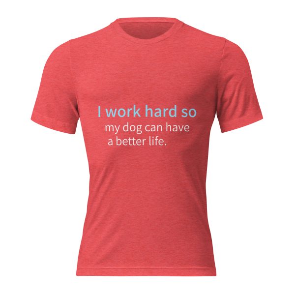 red T shirt with Funny saying for dog lovers