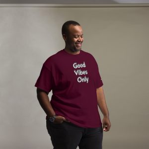 Good Vibes Only T shirt with Postivity Quote