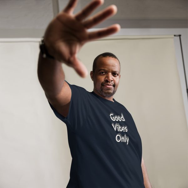 Good Vibes Only T shirt with Postivity Quote - Image 6