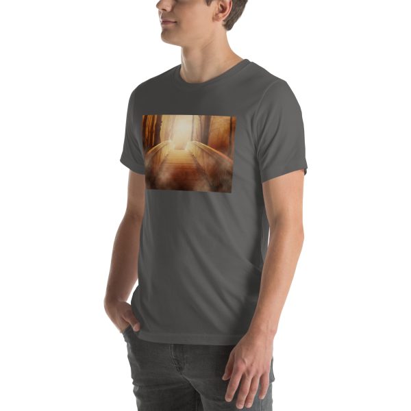 Bridge in the Forest Graphic Unisex T-shirt - Image 46