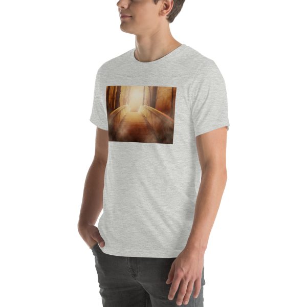 Bridge in the Forest Graphic Unisex T-shirt - Image 58