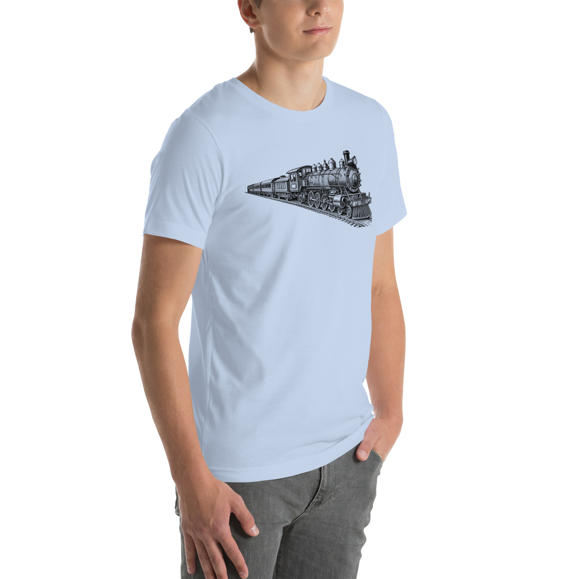Old Train Graphic Unisex t-shirt 54 Old Train Graphic Unisex t-shirt - Image 54