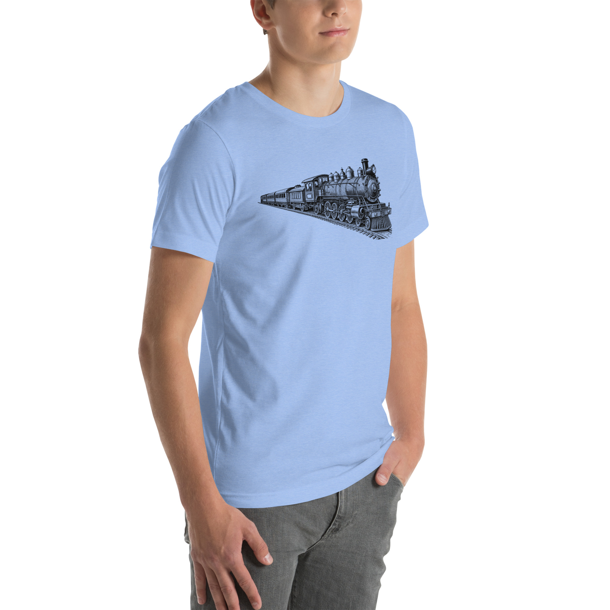 Old Train Graphic Unisex t-shirt 23 Old Train Graphic Unisex t-shirt - Image 23