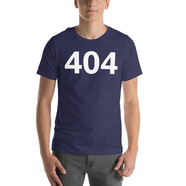 Midnight Navy 404 Funny T Shirt – Error Humor Tee at Mad Gorilla Shop