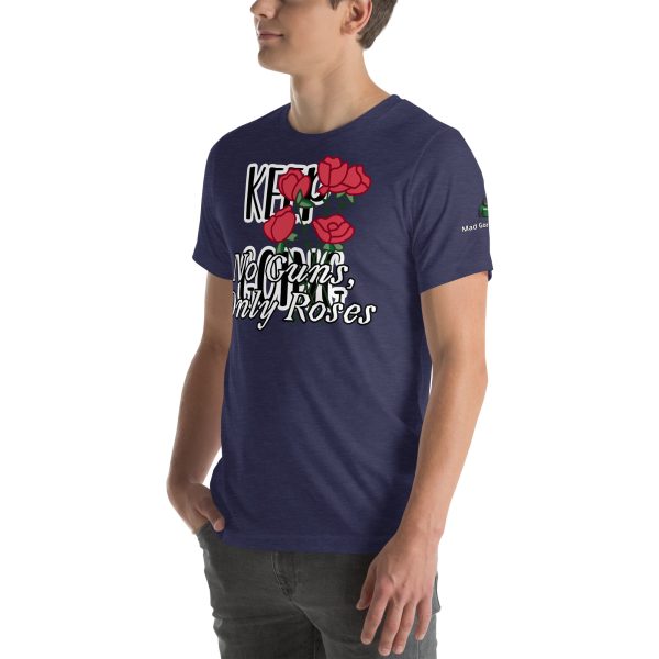 No Guns, Only Roses Positive Quote Unisex t-shirt - Image 18