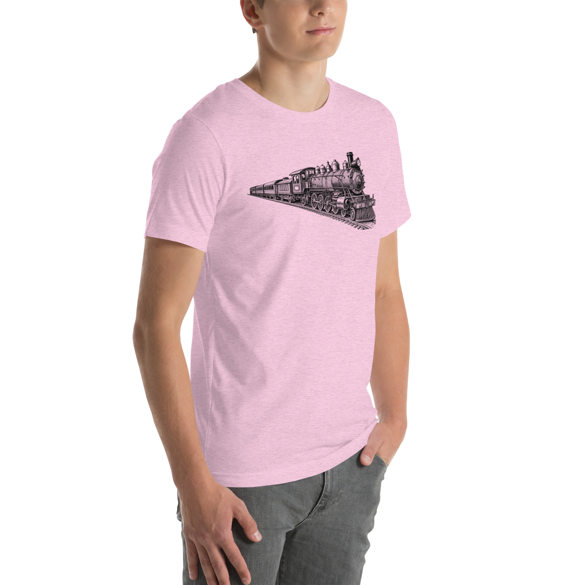 Old Train Graphic Unisex t-shirt 13 Old Train Graphic Unisex t-shirt - Image 13