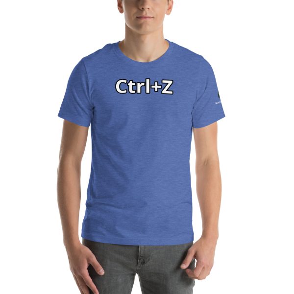 Cntrl + Z Funny Unisex t-shirt - Image 57
