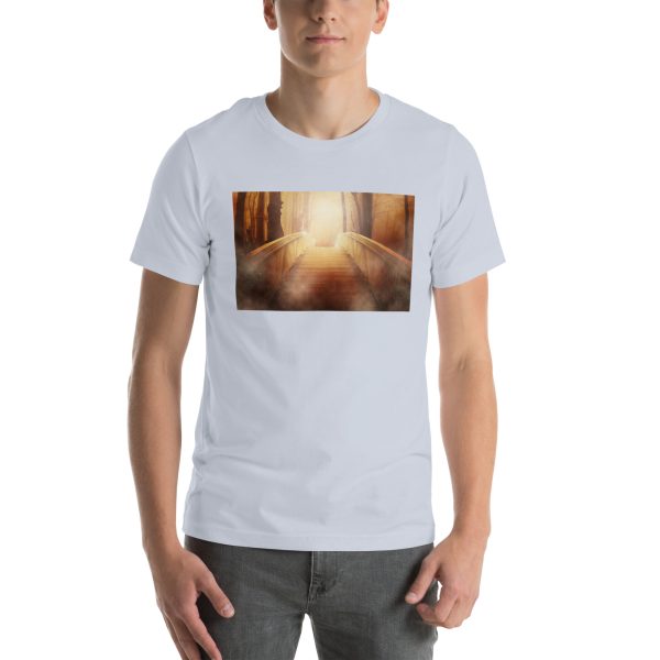 Bridge in the Forest Graphic Unisex T-shirt - Image 61
