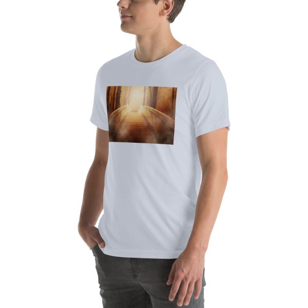 Bridge in the Forest Graphic Unisex T-shirt - Image 64