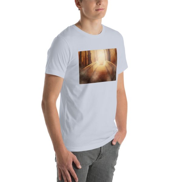 Bridge in the Forest Graphic Unisex T-shirt - Image 66