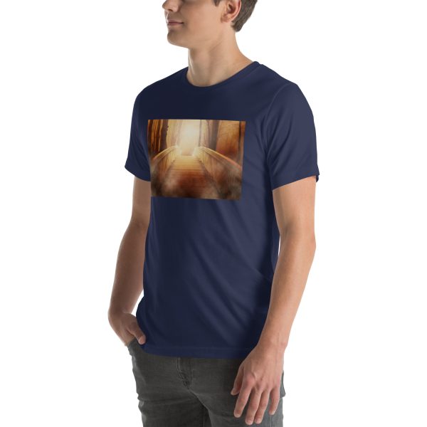 Bridge in the Forest Graphic Unisex T-shirt - Image 16