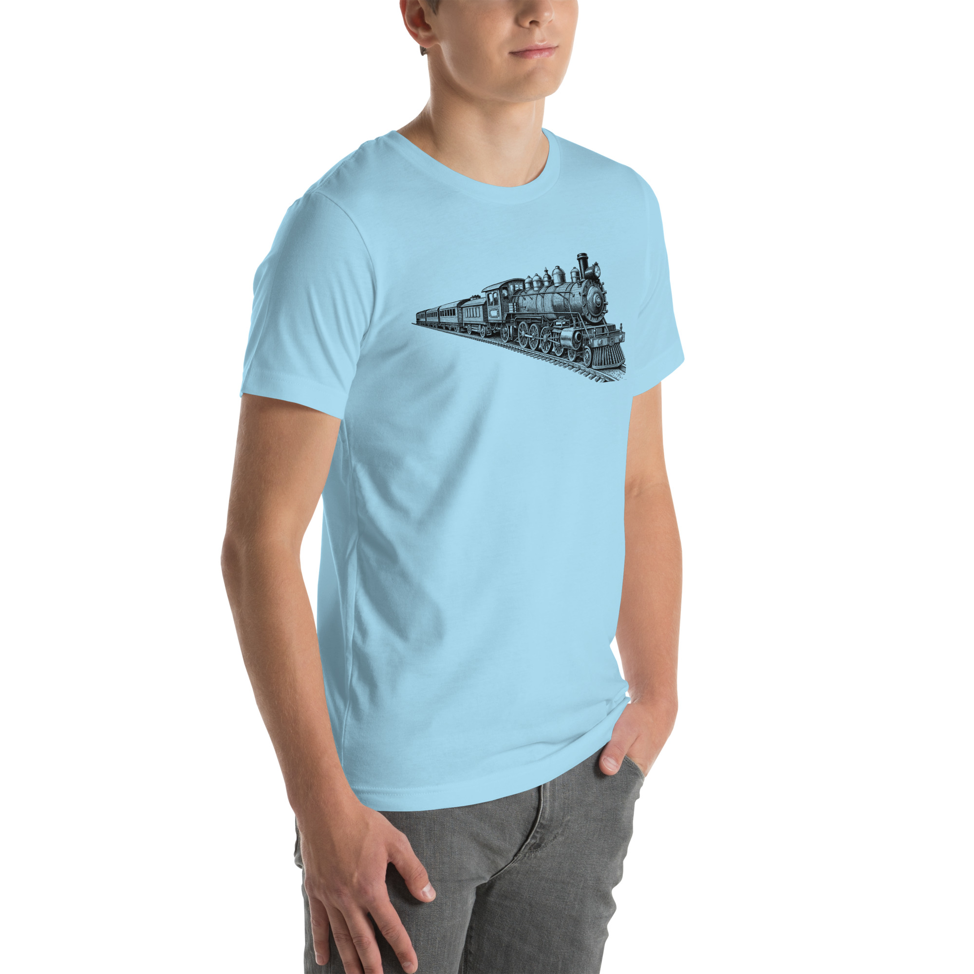 Old Train Graphic Unisex t-shirt 48 Old Train Graphic Unisex t-shirt - Image 48