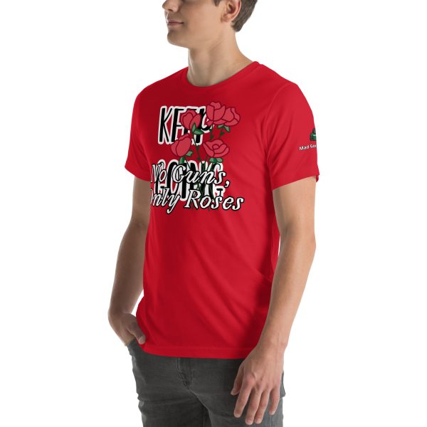 No Guns, Only Roses Positive Quote Unisex t-shirt - Image 23