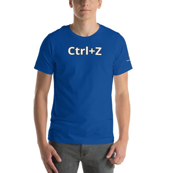 Cntrl + Z Funny Unisex t-shirt - Image 36