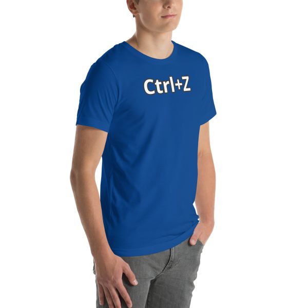 Cntrl + Z Funny Unisex t-shirt - Image 41