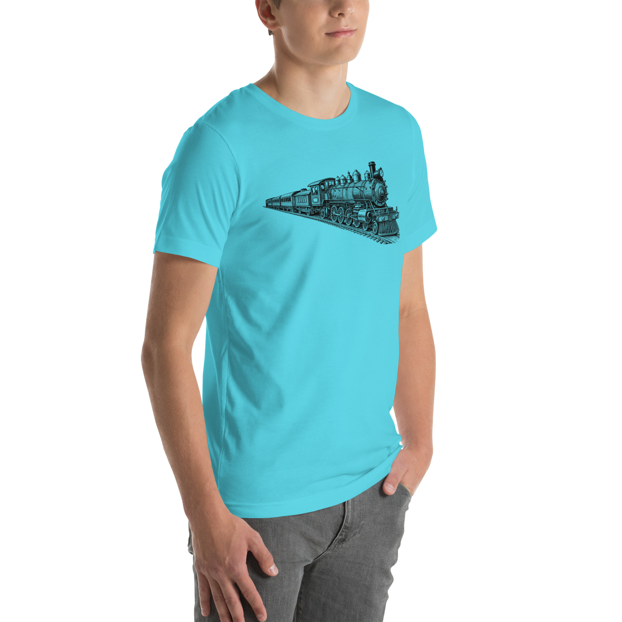 Old Train Graphic Unisex t-shirt 17 Old Train Graphic Unisex t-shirt - Image 17