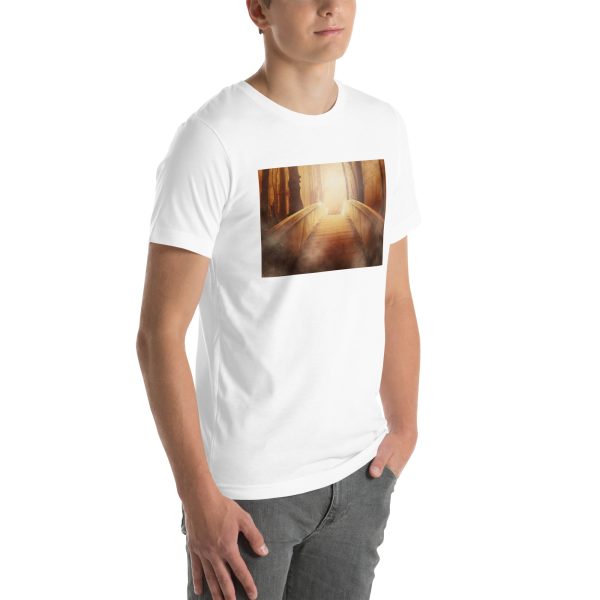 Bridge in the Forest Graphic Unisex T-shirt - Image 72