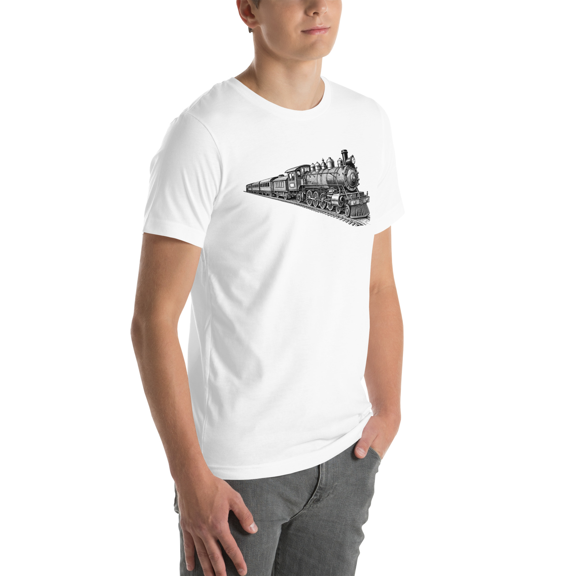 Old Train Graphic Unisex t-shirt 72 Old Train Graphic Unisex t-shirt - Image 72