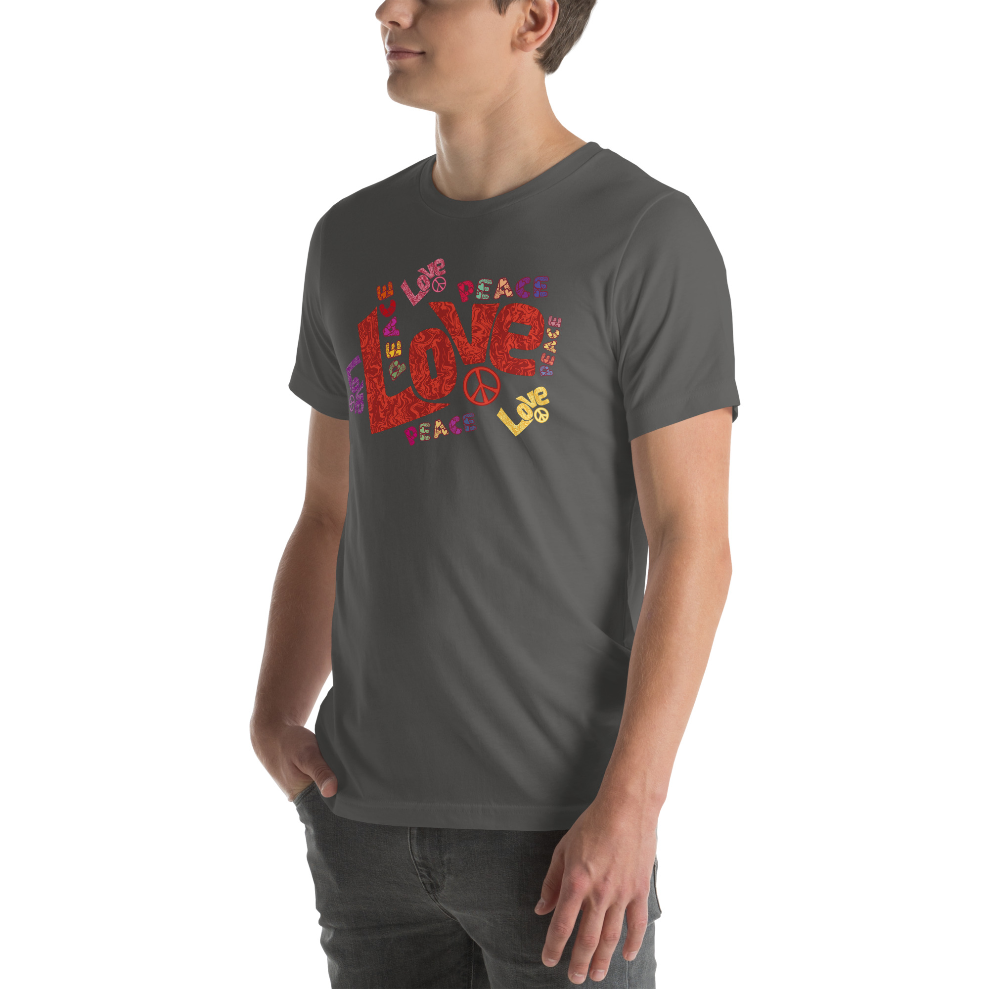 Peace and Love Sign and Art Unisex t-shirt 64 Peace and Love Sign and Art  Unisex t-shirt - Image 64