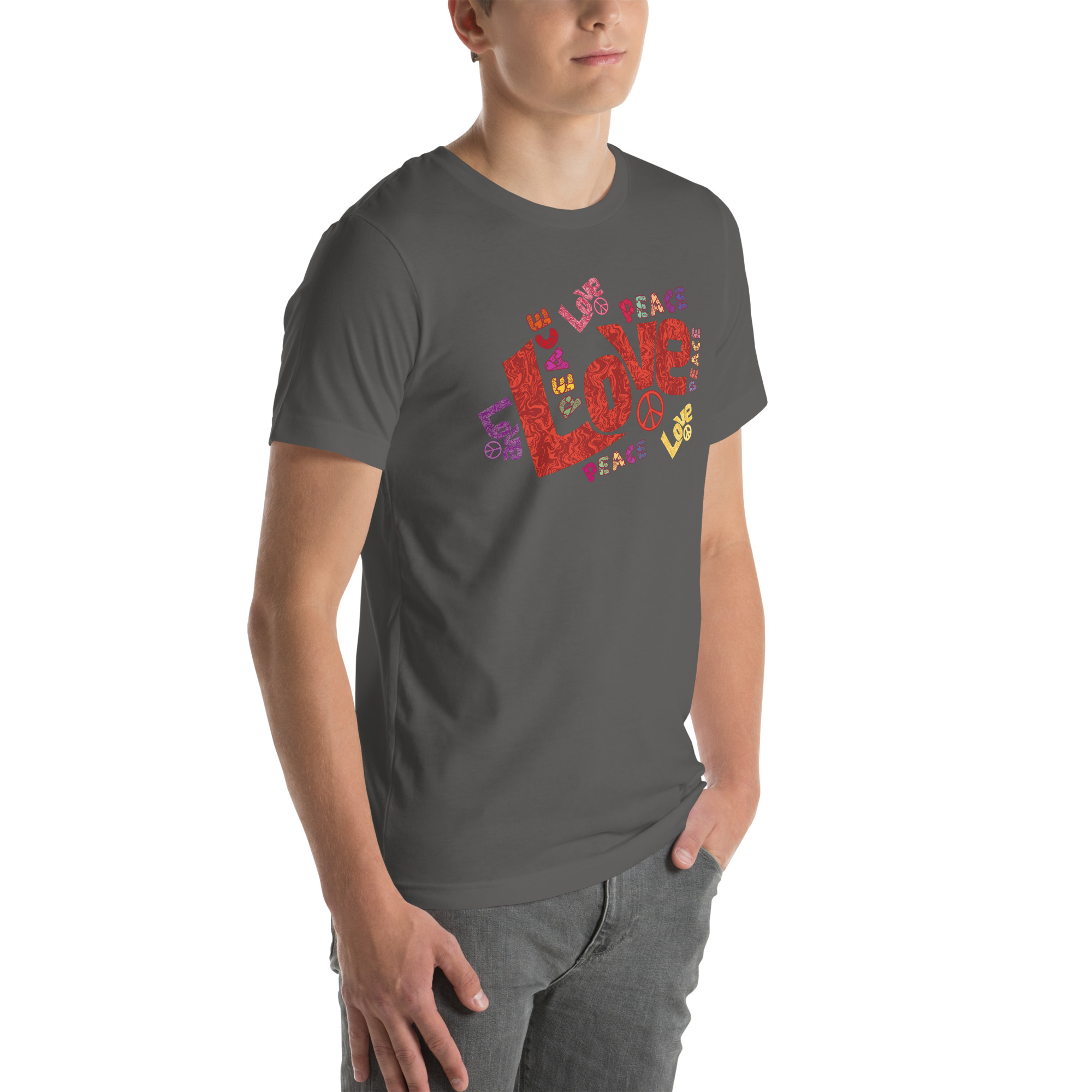 Peace and Love Sign and Art Unisex t-shirt 66 Peace and Love Sign and Art  Unisex t-shirt - Image 66