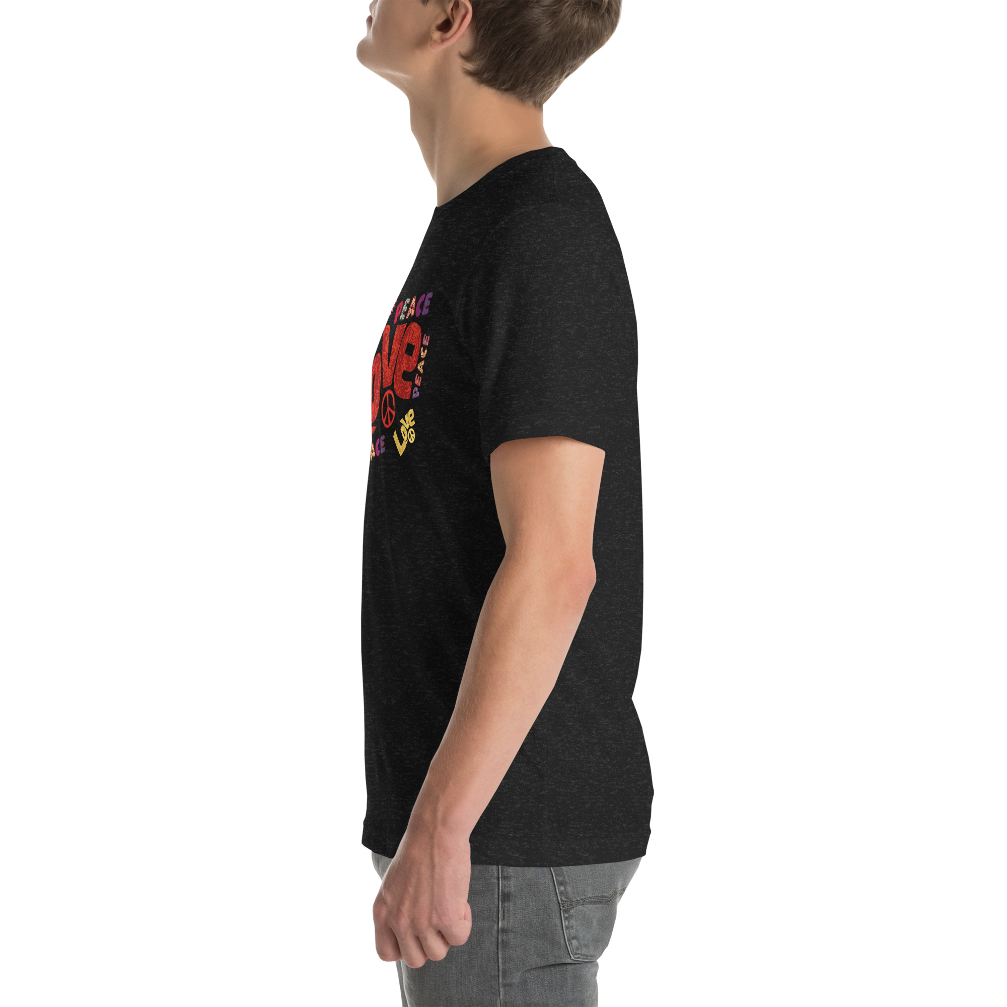 Peace and Love Sign and Art Unisex t-shirt 3 Peace and Love Sign and Art  Unisex t-shirt - Image 3