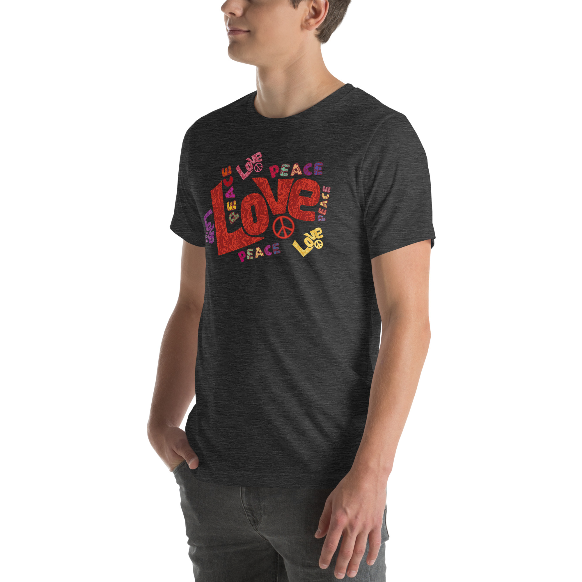 Peace and Love Sign and Art Unisex t-shirt 58 Peace and Love Sign and Art  Unisex t-shirt - Image 58