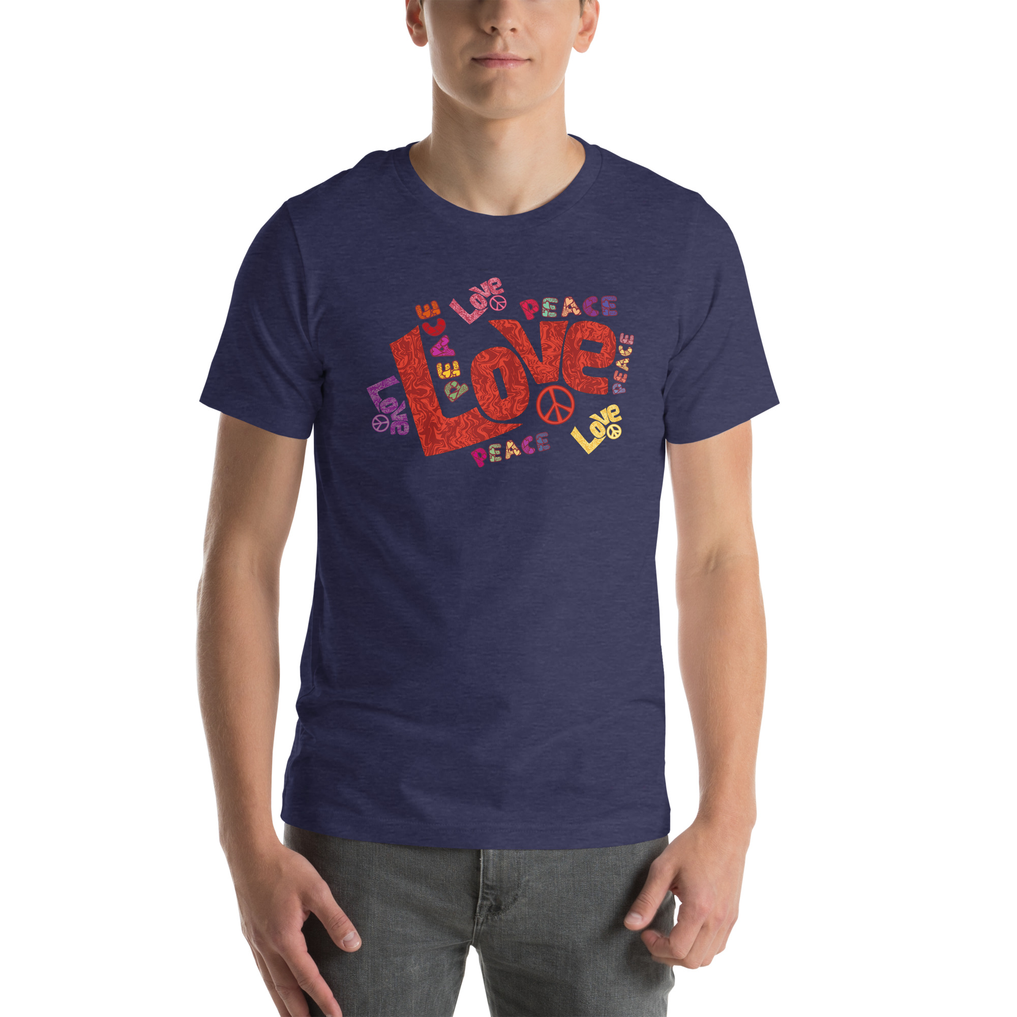 Peace and Love Sign and Art Unisex t-shirt 37 Peace and Love Sign and Art  Unisex t-shirt - Image 37
