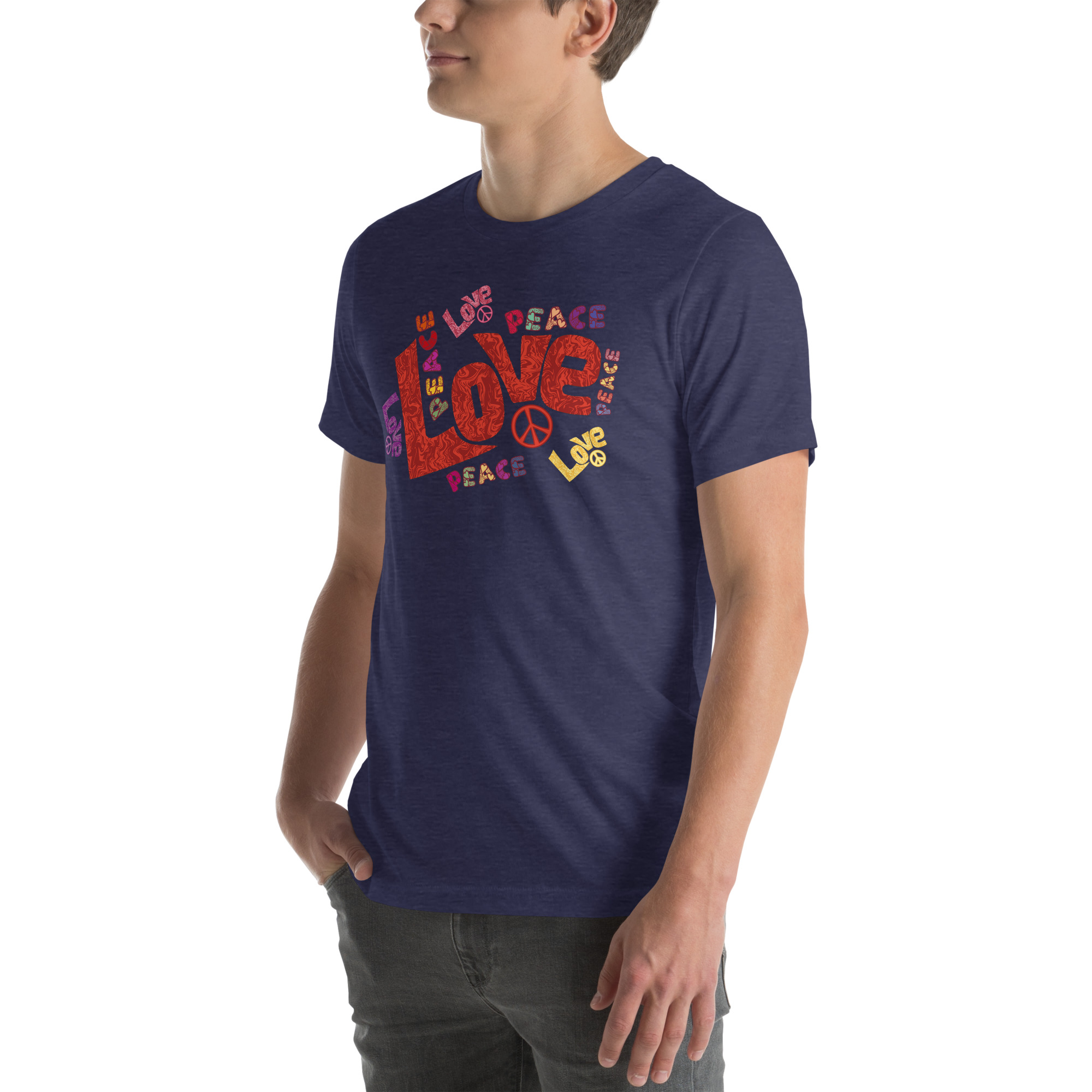 Peace and Love Sign and Art Unisex t-shirt 40 Peace and Love Sign and Art  Unisex t-shirt - Image 40