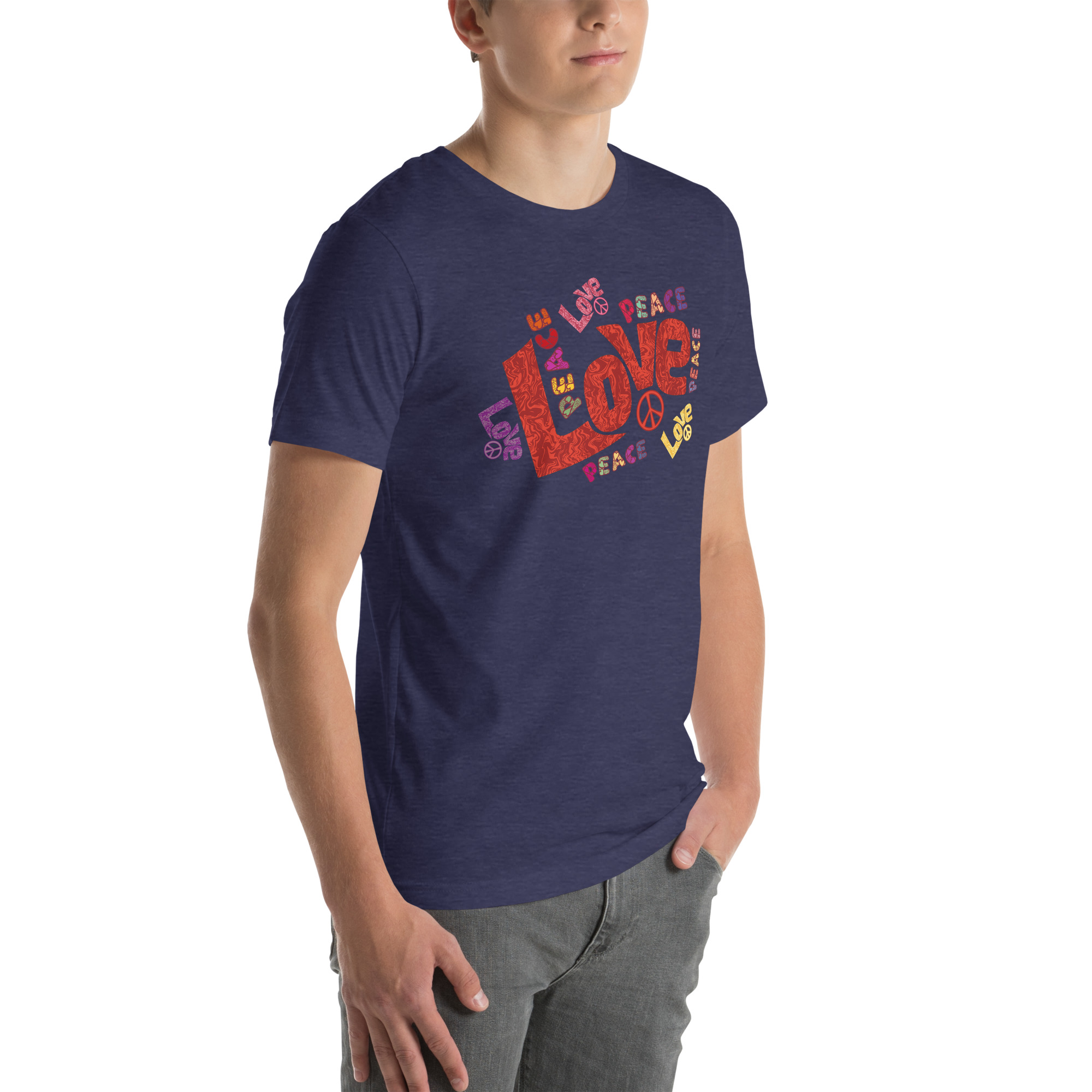 Peace and Love Sign and Art Unisex t-shirt 42 Peace and Love Sign and Art  Unisex t-shirt - Image 42