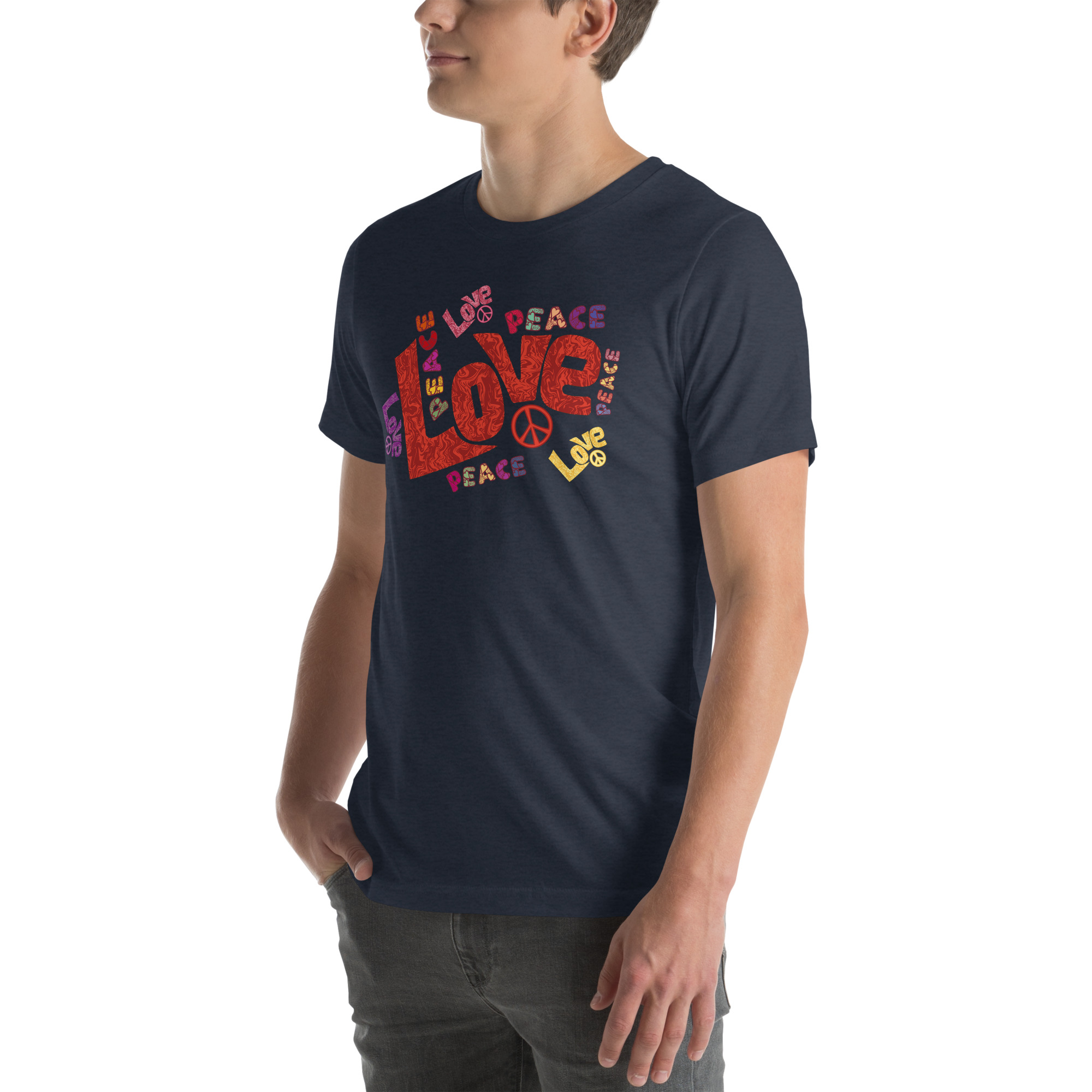 Peace and Love Sign and Art Unisex t-shirt 46 Peace and Love Sign and Art  Unisex t-shirt - Image 46