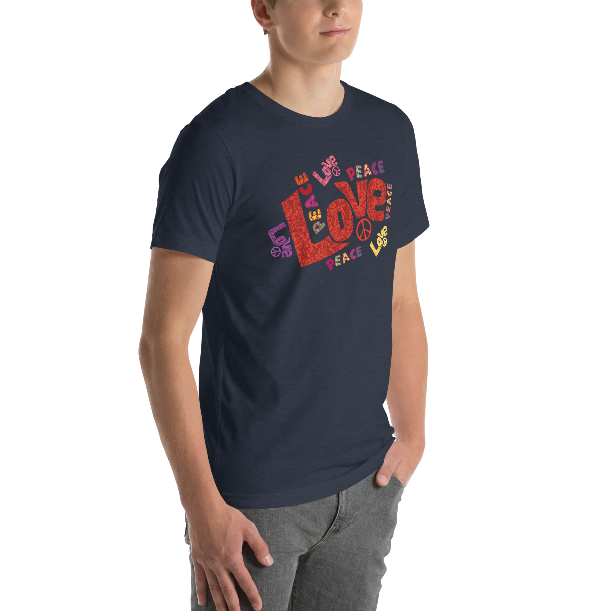 Peace and Love Sign and Art Unisex t-shirt 48 Peace and Love Sign and Art  Unisex t-shirt - Image 48