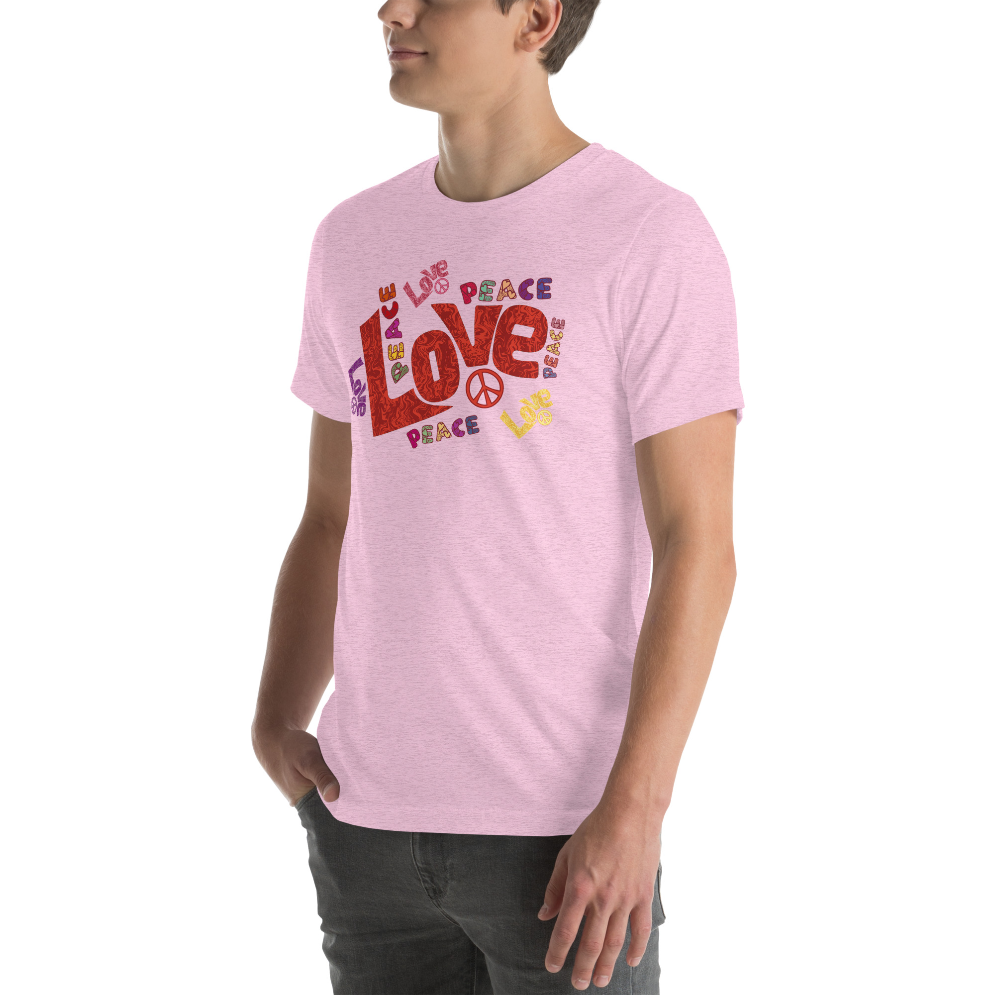 Peace and Love Sign and Art Unisex t-shirt 70 Peace and Love Sign and Art  Unisex t-shirt - Image 70