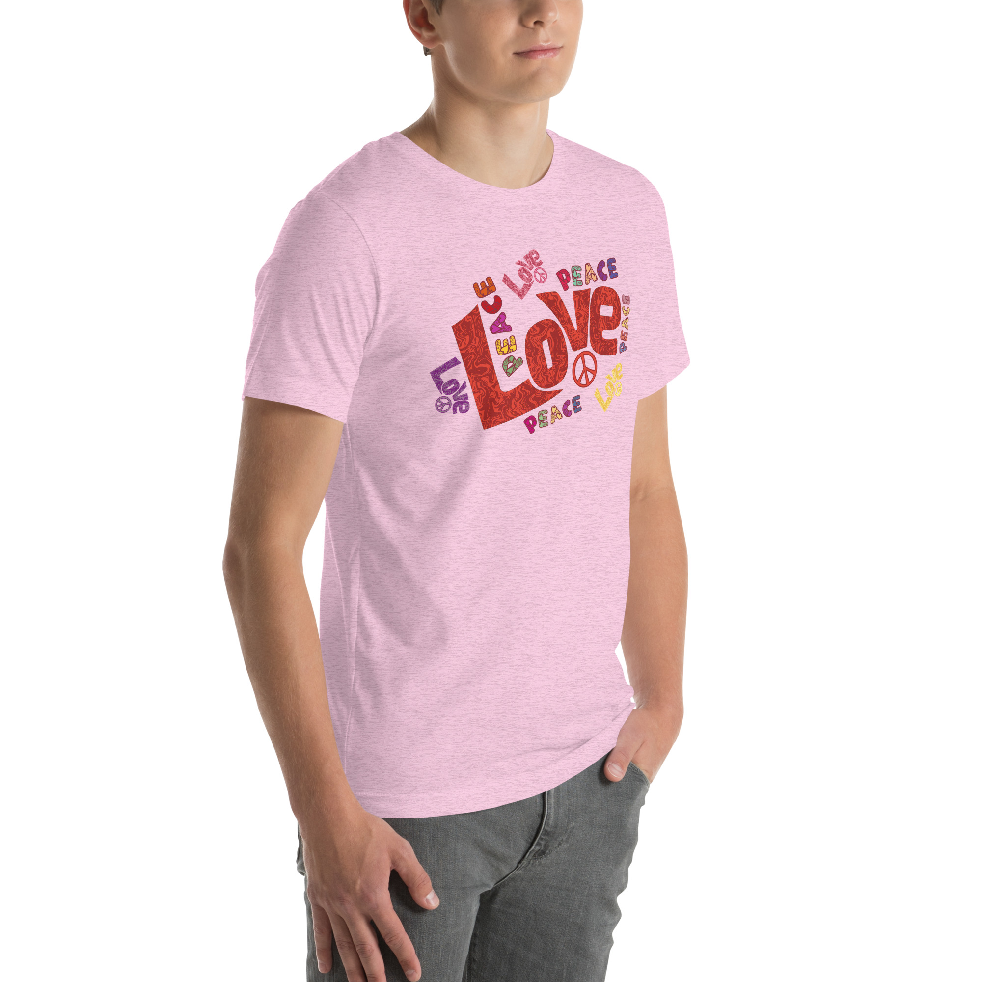 Peace and Love Sign and Art Unisex t-shirt 72 Peace and Love Sign and Art  Unisex t-shirt - Image 72
