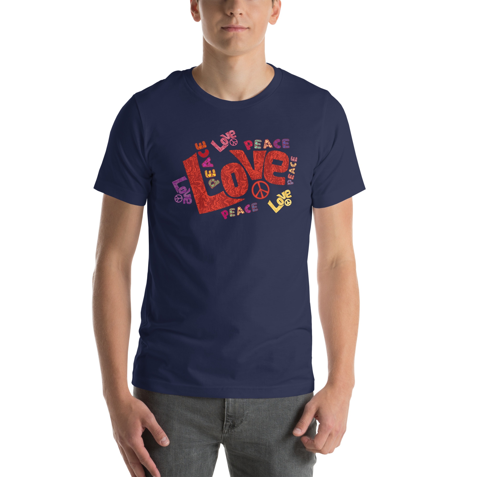 Peace and Love Sign and Art Unisex t-shirt 31 Peace and Love Sign and Art  Unisex t-shirt - Image 31