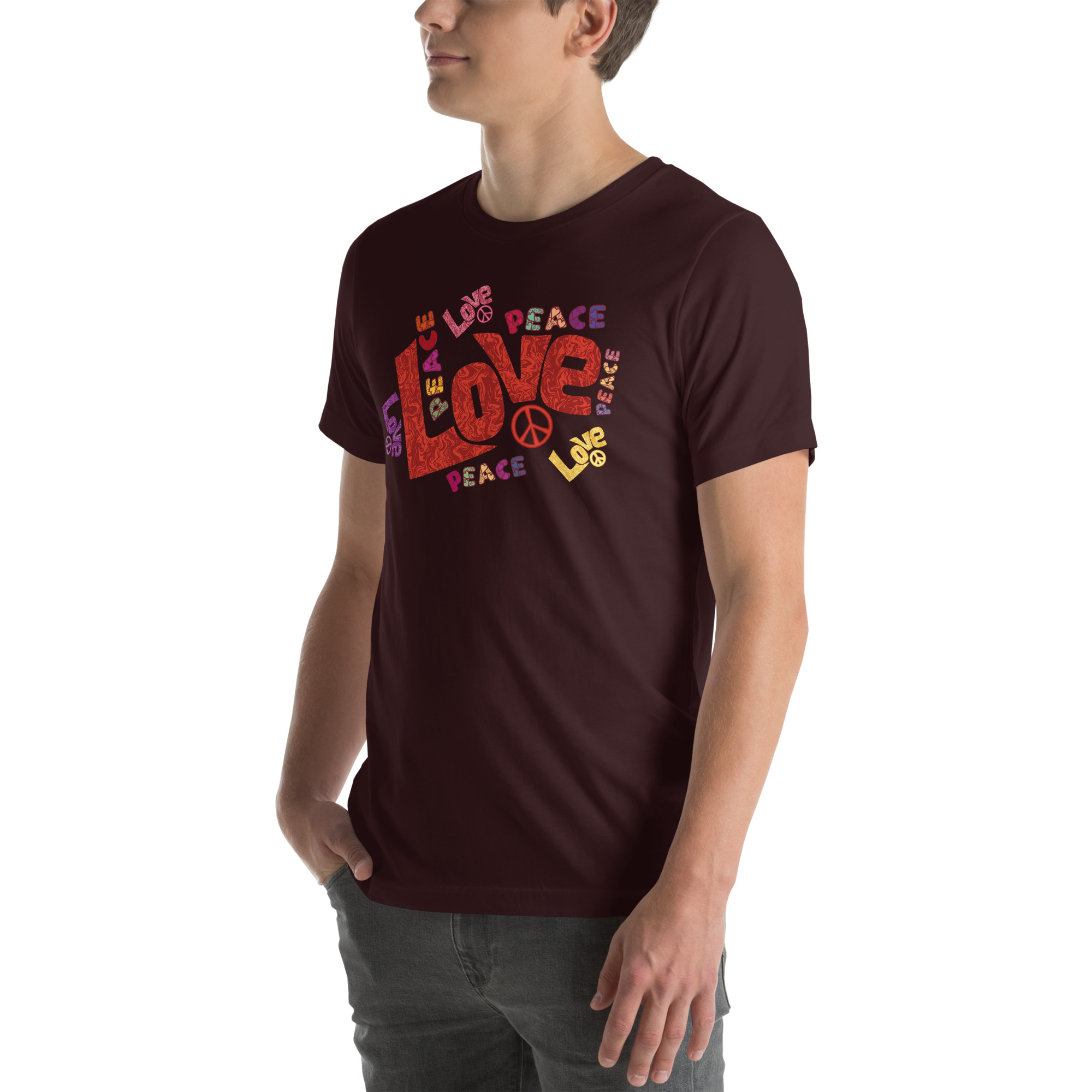 Peace and Love Sign and Art Unisex t-shirt 22 Peace and Love Sign and Art  Unisex t-shirt - Image 22