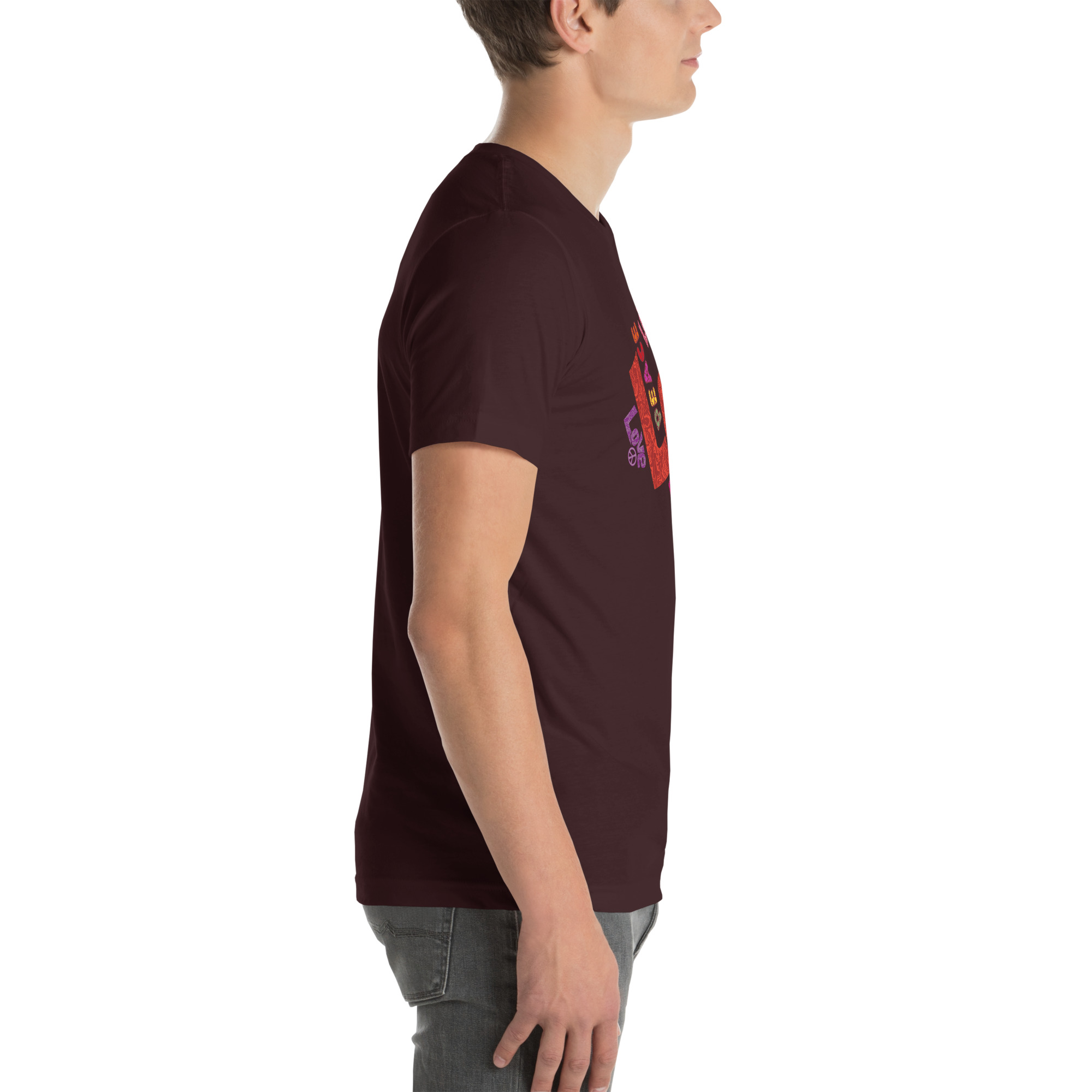 Peace and Love Sign and Art Unisex t-shirt 23 Peace and Love Sign and Art  Unisex t-shirt - Image 23