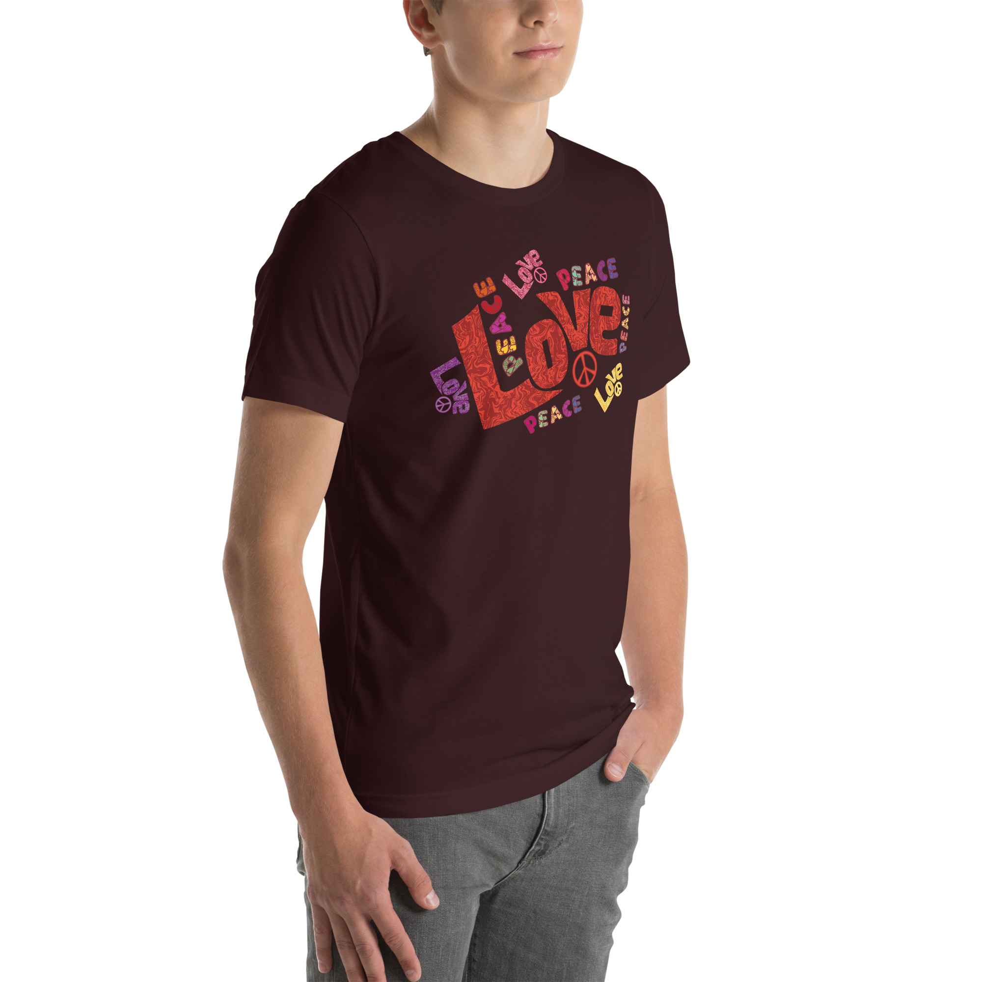 Peace and Love Sign and Art Unisex t-shirt 24 Peace and Love Sign and Art  Unisex t-shirt - Image 24