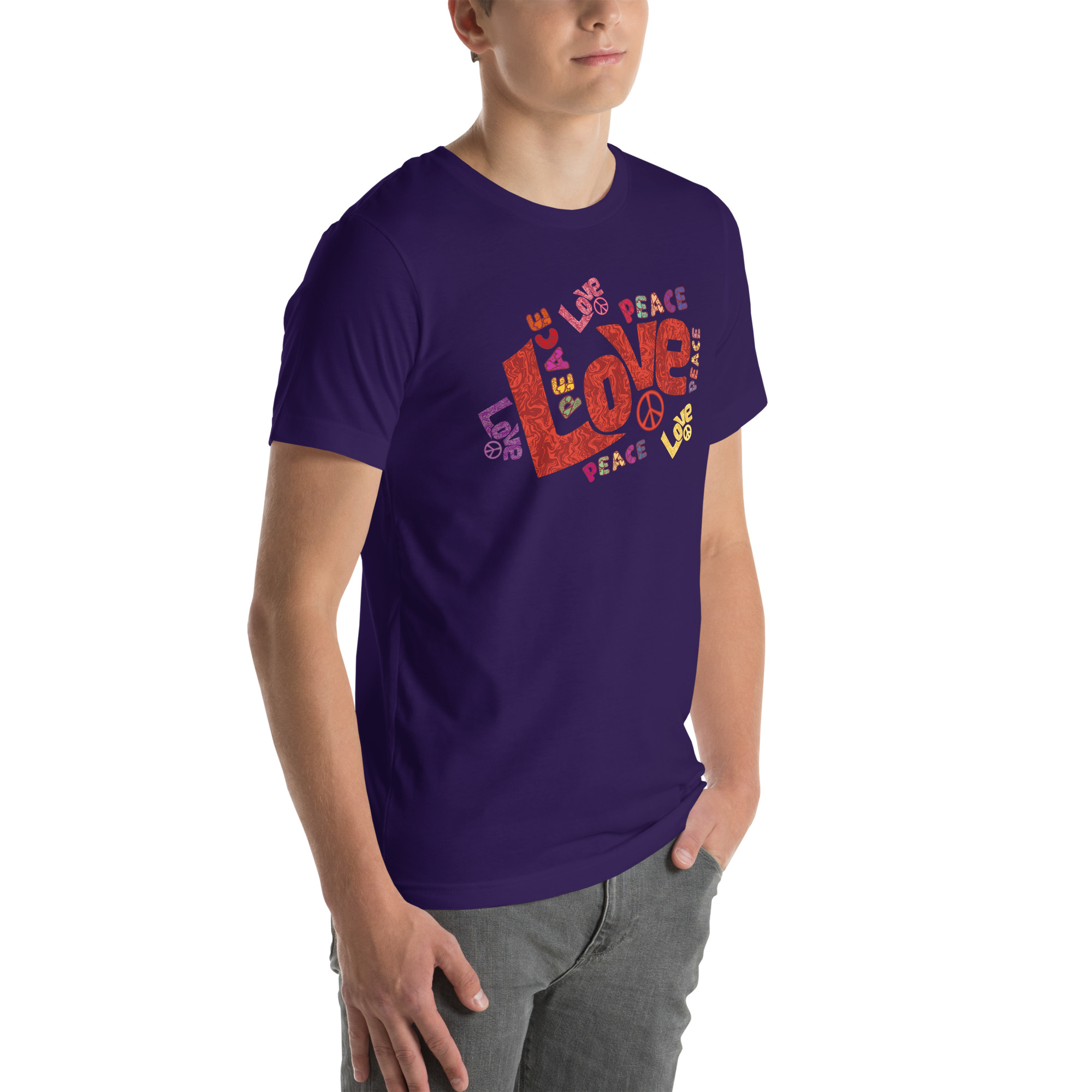 Peace and Love Sign and Art Unisex t-shirt 28 Peace and Love Sign and Art  Unisex t-shirt - Image 28